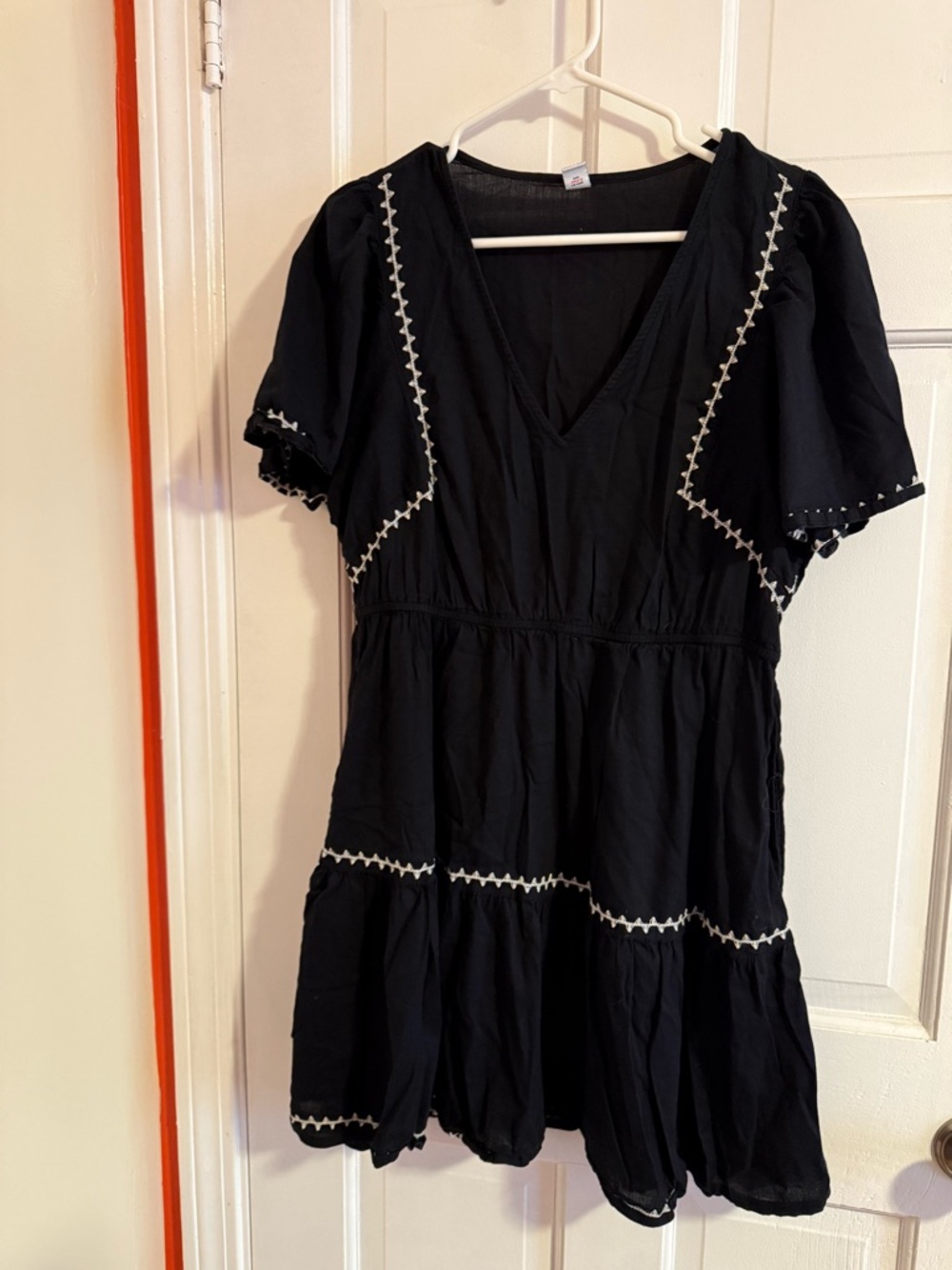 Old Navy Black Top with Blue Brand Tag